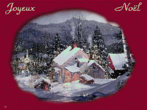 Gif joyeux Noël neige